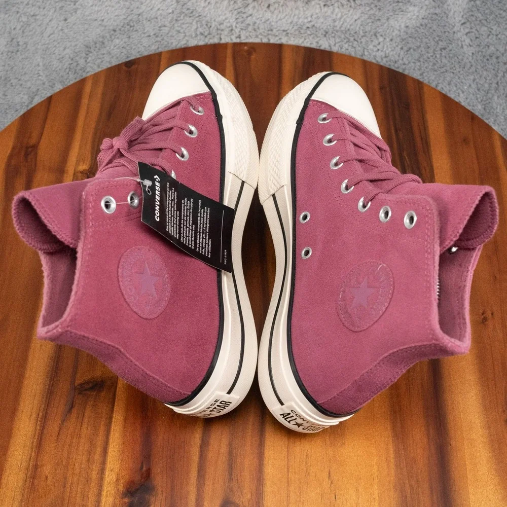 Size 9 - Converse Chuck Taylor All Star Platform Shadowberry Suede Pink